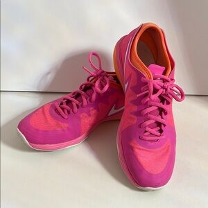 Women's Pink and Orange Athletic Shoes